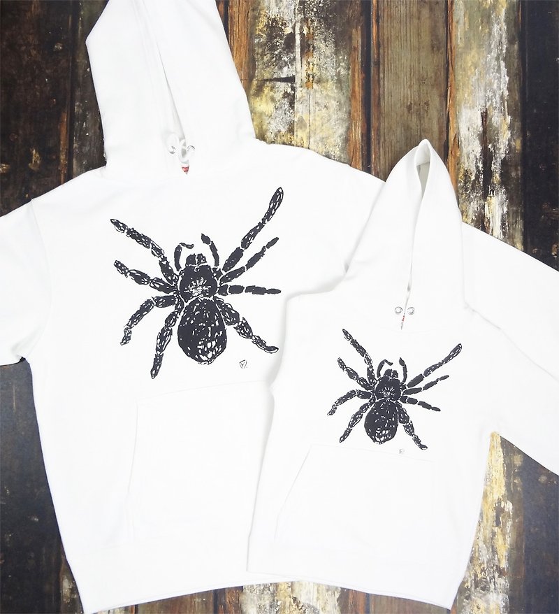 蜘蛛 spider Tarantula family cloths Foodie  dad son 2set Men Kids Black White - Parent-Child Clothing - Cotton & Hemp Black