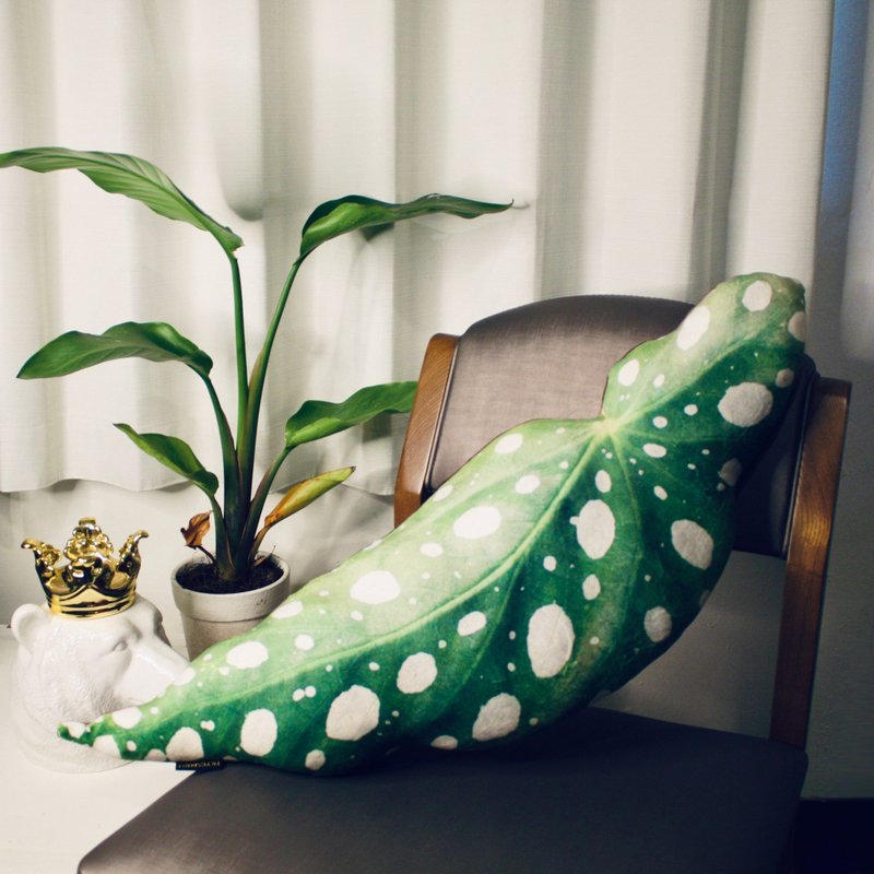 BOTANIST 雙絨面舒適超彈抱枕  星點海棠 - 枕頭/抱枕 - 其他材質 綠色