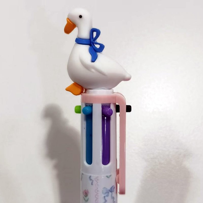 3D Little Duckling Shaped Multi-Color Ballpoint Pen - Ballpoint & Gel Pens - Plastic 