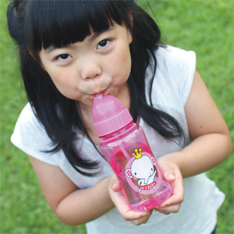 "Balloon" kiddie straw bottle - Crown as "BPA-free bisphenol A-free" - Pitchers - Plastic Pink