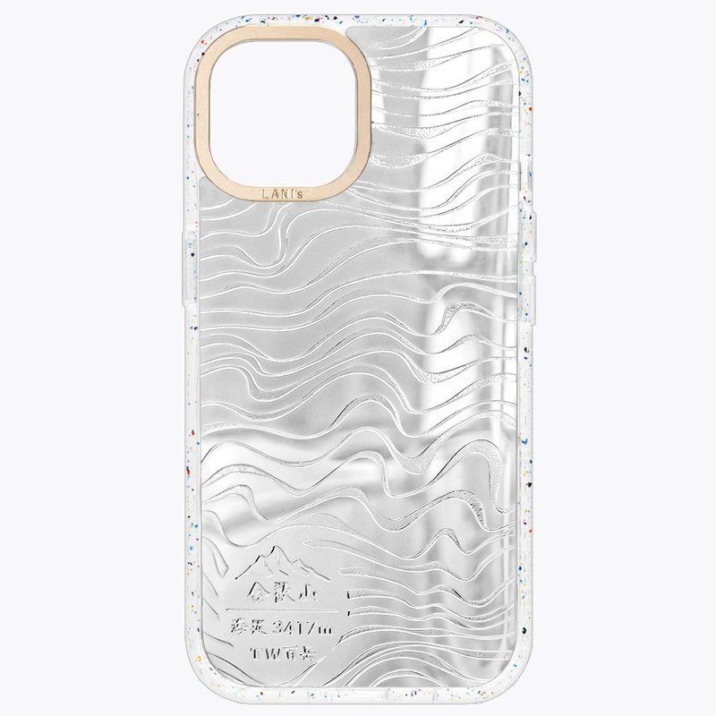 Taiwan Baiyue Hehuan Mountain Mirror Magnetic Version Translucent Frame iPhone 16 15 14 13 Pro Max - Phone Cases - Eco-Friendly Materials Silver