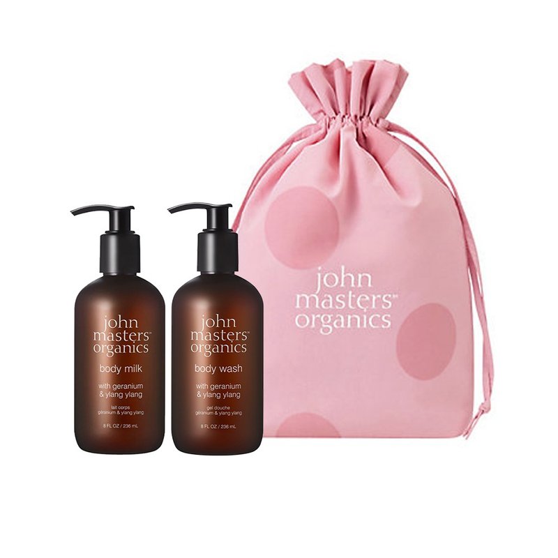 John masters organics 天竺葵依蘭沐浴保養組 含束口袋櫻花粉 - 沐浴乳/沐浴用品 - 其他材質 