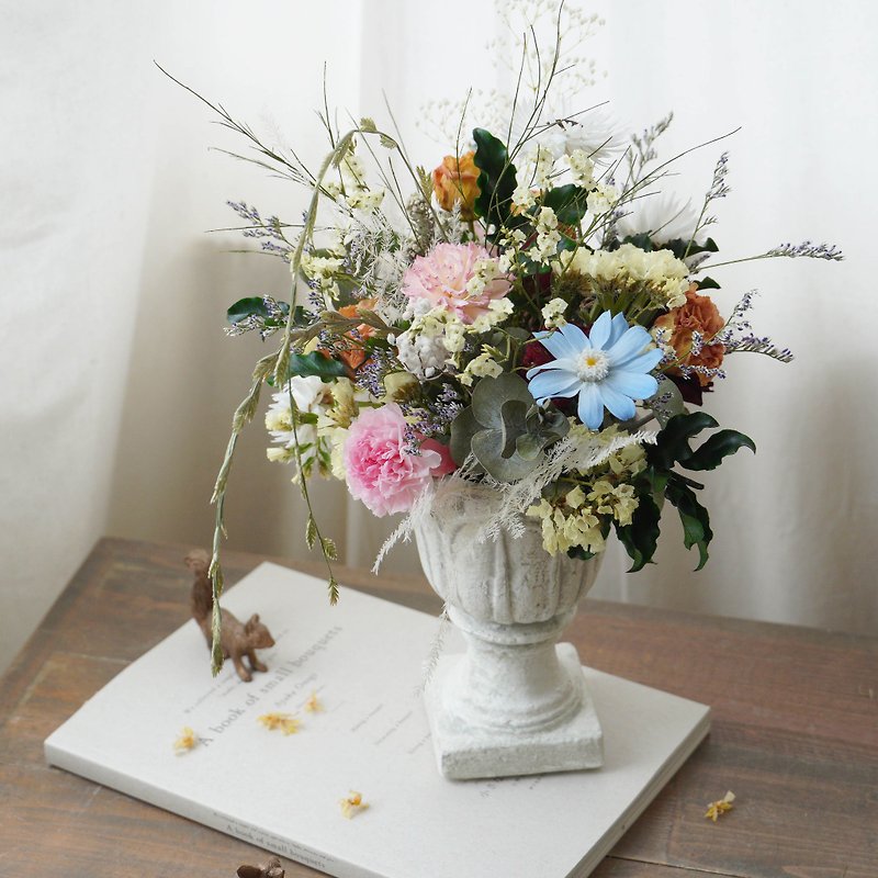 DIYコースは枯れた英国式庭園のテーブルの花のないポットを挿入します/飲み物が含まれています - フラワー/ガーデン - 寄せ植え・花 