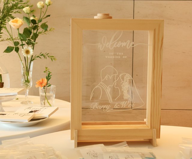 Wedding Signature Frame and Personalized Wedding Picture Frame by