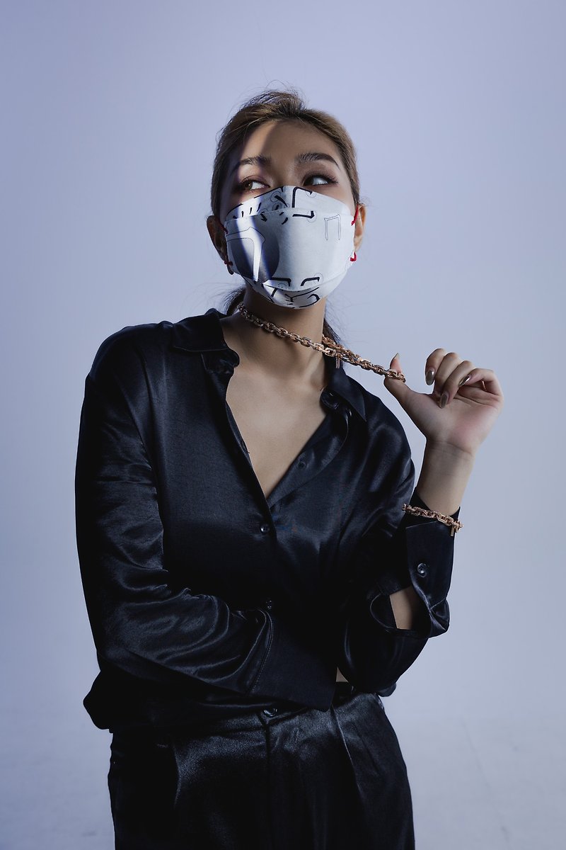 NCI MaskStudio 4D韓式醫用口罩  創作家KK【Bopomofo】 - 口罩/口罩收納套 - 環保材質 多色