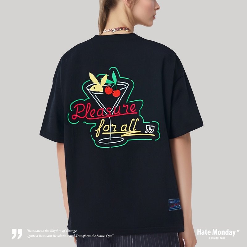 HATE MONDAY X Playboy - TEE(PBHMS25T78) - 帽T/大學T - 棉．麻 白色