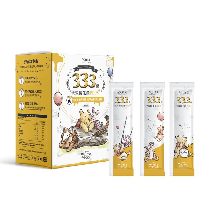 【迪士尼小熊維尼系列】333億全效優生菌PLUS+ ( 30包/盒) - 養生/保健食品/飲品 - 紙 