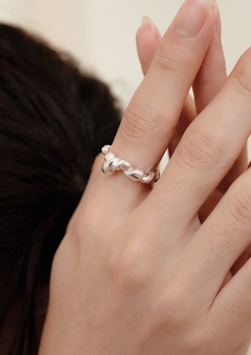 TR01-扭 Ring - 戒指 - 純銀 