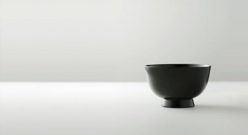 浮遊　椀　M　黒 - 碗 - 木頭 黑色