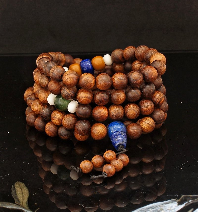 Wood Beads 108pcs 8mm bracelet - สร้อยข้อมือ - ไม้ 