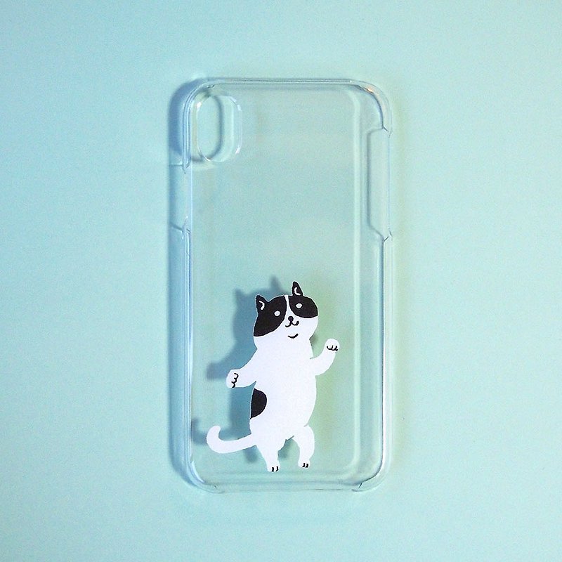 【クリアスマホケース】ぽっちゃり猫 - 手機殼/手機套 - 塑膠 透明