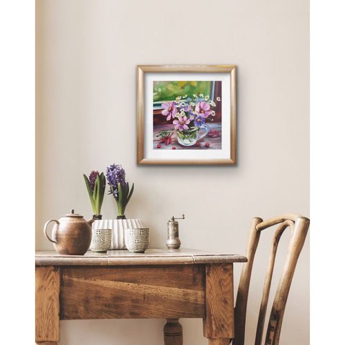 絵画 お花 野生の花の絵画 花 オリジナルアート キャンバス 静物画 油絵