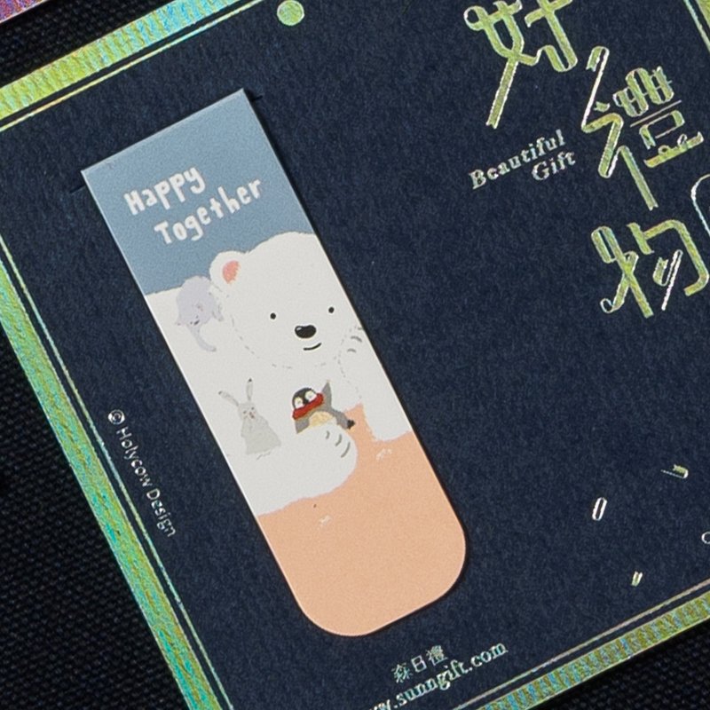 懷特熊系列書籤磁鐵-在一起做什麼都好 - 書籤 - 其他材質 
