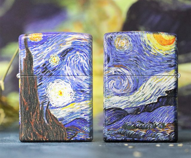 ZIPPOオフィシャルフラッグシップストア】ヴァンゴッホ-星月夜絵画防風