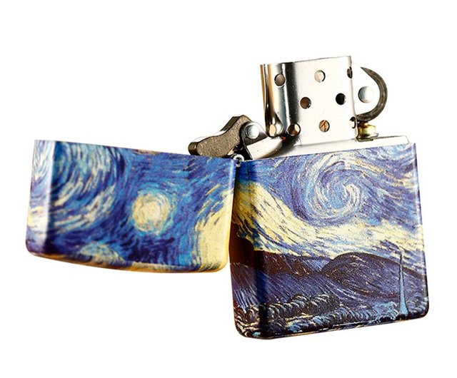 ZIPPOオフィシャルフラッグシップストア】ヴァンゴッホ-星月夜絵画防風