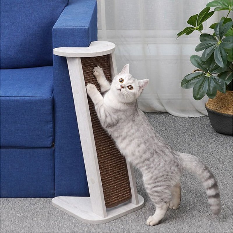 【American Petpals】Upright Textured Cat Scratching Board - อุปกรณ์แมว - ผ้าฝ้าย/ผ้าลินิน 