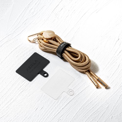 NORE Strap Mobile Phone Cord / Metal Series / Black Black + Gold Wire Mixed  Color - Shop AERILA Phone Accessories - Pinkoi