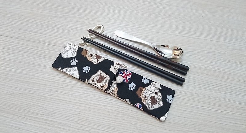 環保餐具收納袋 筷子袋 組合筷專用 A506 - 筷子/筷子架 - 棉．麻 