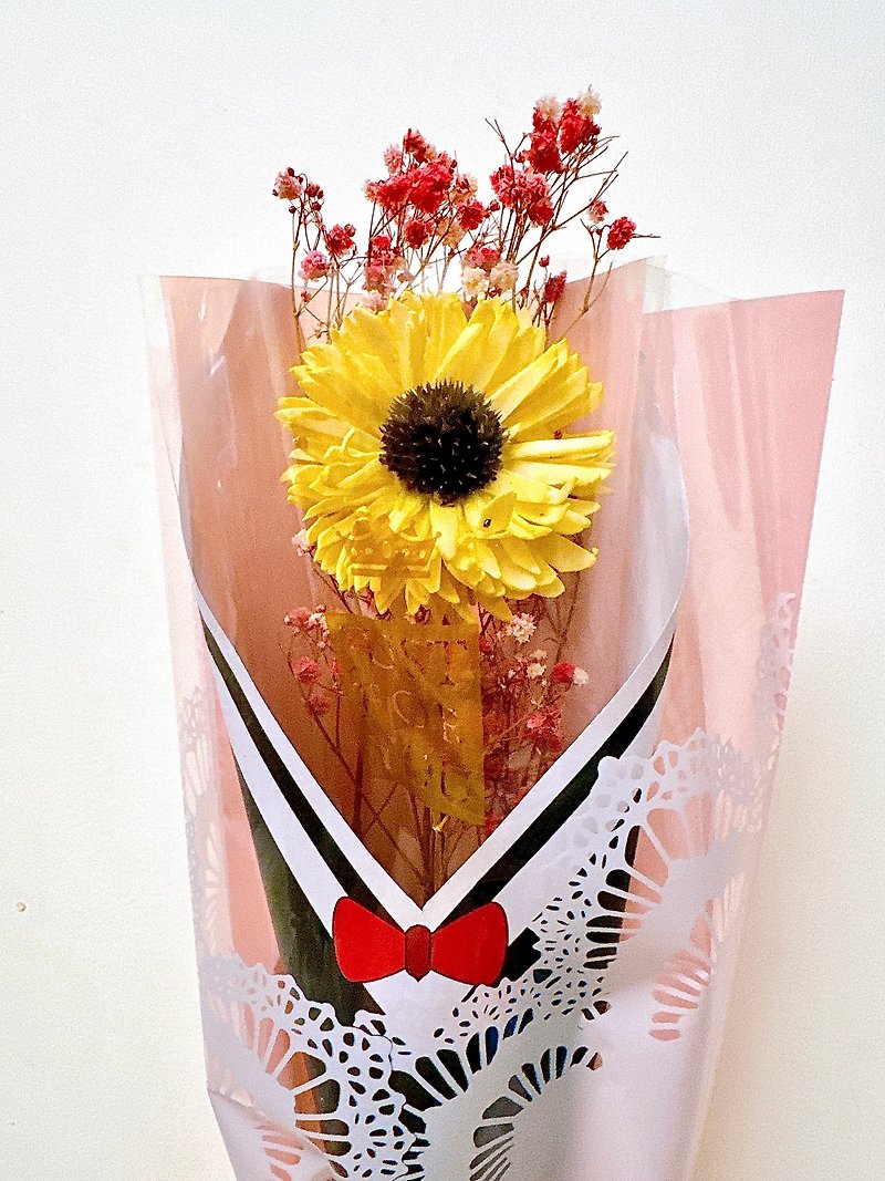 New product launch/graduation bouquet/sunflower fragrant bouquet/sunflower sola flower/dried flower bouquet - ช่อดอกไม้แห้ง - พืช/ดอกไม้ 