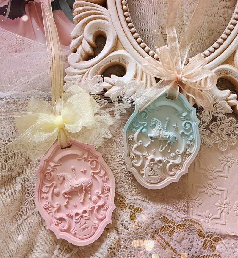 レリーフメリーゴーランドサイン石膏シート/拡散石ギフトボックス結婚式の引き出物クリスマス交換ギフト - アロマ・線香 - その他の素材 