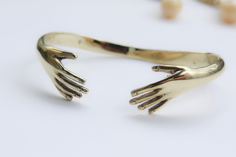 Hands Bangle - Bracelets - Precious Metals Gold