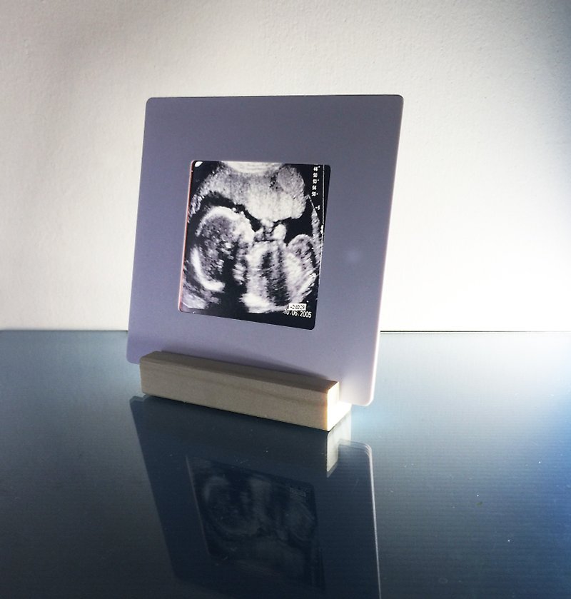 寶寶超音波保存卡(微光透卡1張)(木座1) 週歲紀念/生日