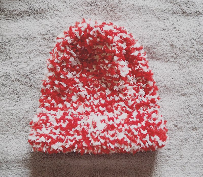 knitted hat handmade - Hats & Caps - Other Materials Red