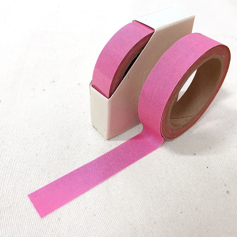 Clearance product-cloth tape-spring solid color [peach color] OPP packaging - Other - Other Materials Pink