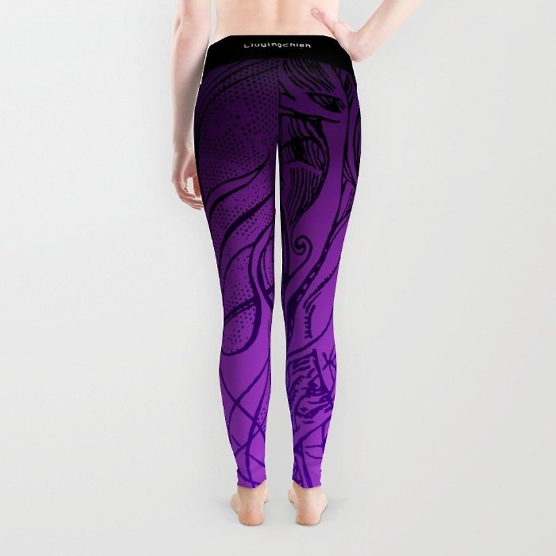 : ▏: ▏: ▏: ▏ Travel Light ╳ Liuyingchieh: ▏: ▏: ▏: ▏ {} waterfall with paper lace coasters wicking sports pants elastic functional pants ⚡ ⚡ narrow foot yoga pants Leggings ⚡ full version - Women's Pants - Polyester Purple