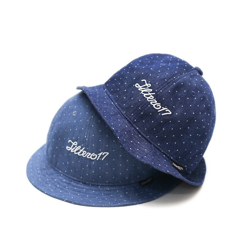 Filter017 Script Logo Bucket Hat 波點單寧圓頂漁夫帽 - 帽子 - 其他材質 多色