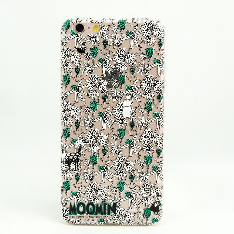 Moomin Moomin genuine authority -TPU phone case: [peekaboo (green grapes)] "iPhone / Samsung / HTC / ASUS / Sony / LG / millet / OPPO" - เคส/ซองมือถือ - ซิลิคอน สีเขียว