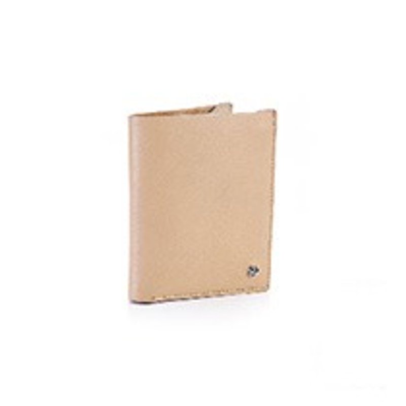Amore Aijiadanni Witty cattle dumped grain planting 6 card straight short clip beige / gray / black - Wallets - Genuine Leather Gray