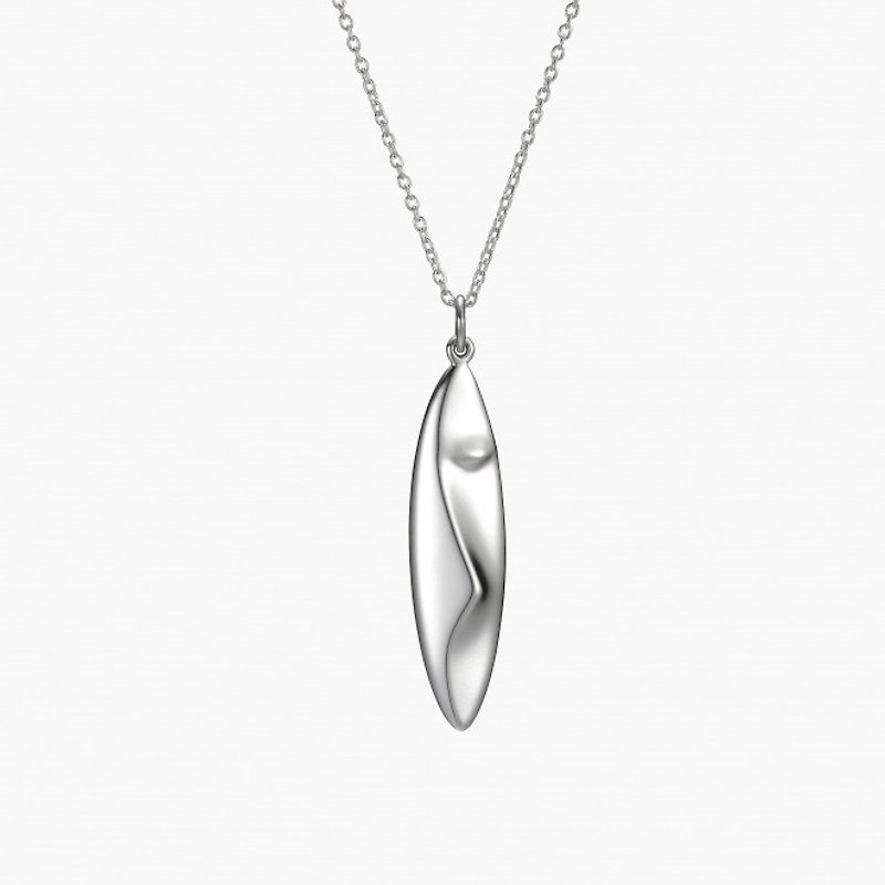 P & I handmade silver jewelry # solid sense - 莫迪里亚尼 <Jenny> small section S - สร้อยคอ - โลหะ สีเทา