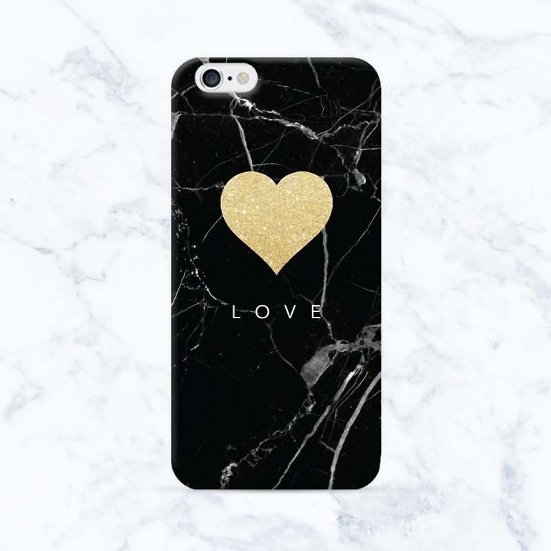 ❤ Valentine series ❤ Marble Heart【Black】 Print Soft / Hard Case for iPhone X,  iPhone 8,  iPhone 8 Plus,  iPhone 7 case, iPhone 7 Plus case, iPhone 6/6S, iPhone 6/6S Plus, Samsung Galaxy Note 7 case, Note 5 case, S7 Edge case, S7 case - อื่นๆ - พลาสติก 