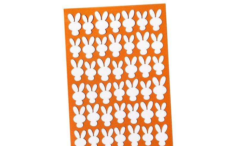 兔貼紙 - 貼紙 - 防水材質 白色
