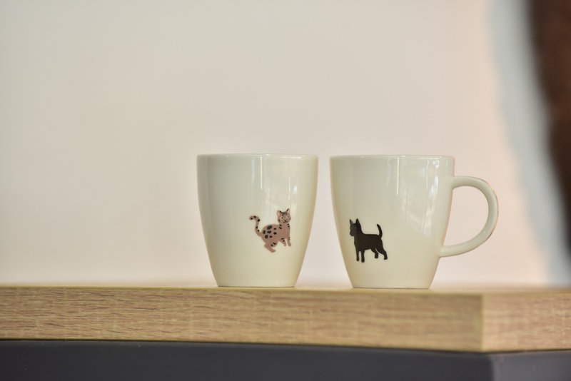 台灣原生動物小咖啡杯 - 咖啡杯/馬克杯 - 瓷 橘色