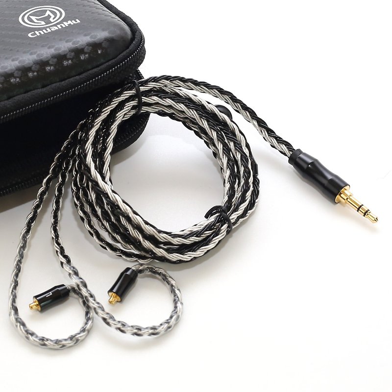 [Kawaki] Professional handmade headphone cable [M93] 16-strand Silver headphone upgrade cable mmcx headphone - อุปกรณ์เสริมอื่น ๆ - โลหะ 
