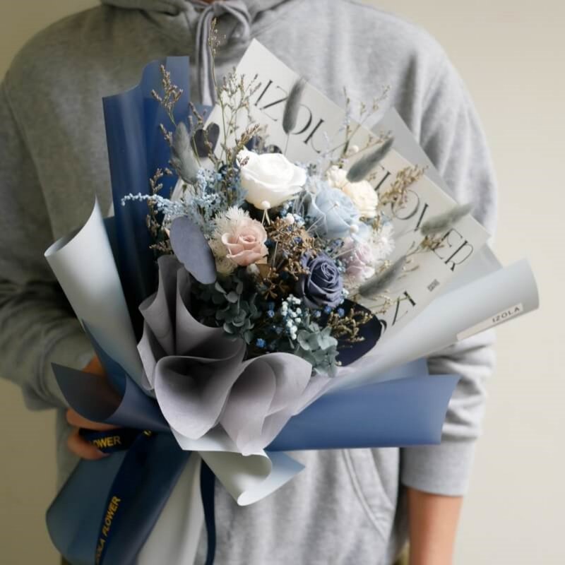 Immortal Flower Bouquet _ Immortal Dried Bouquet _ Birthday Gift _ Lucky Bouquet - ช่อดอกไม้แห้ง - พืช/ดอกไม้ 