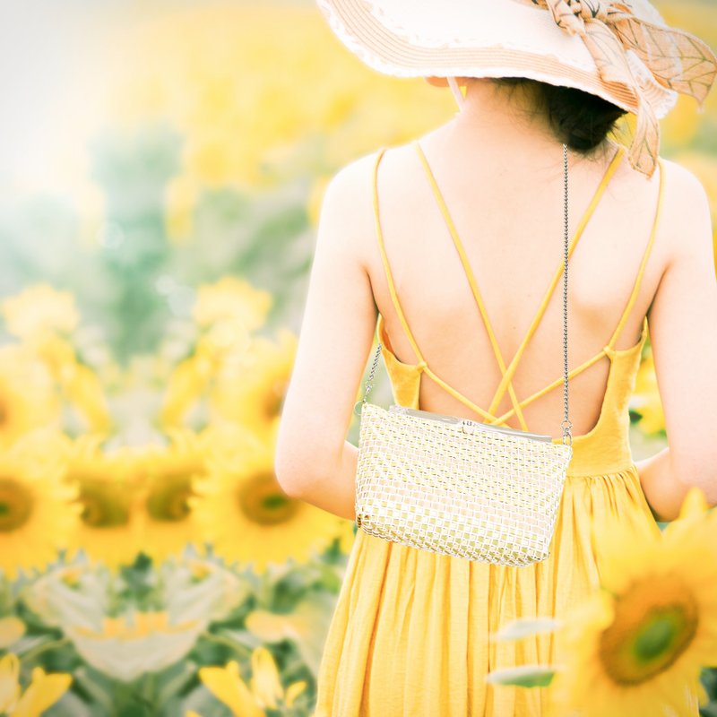 口金包|手工編織包 - 美麗總是能創造出一首動人的詩 - 手拿包 - 其他材質 綠色