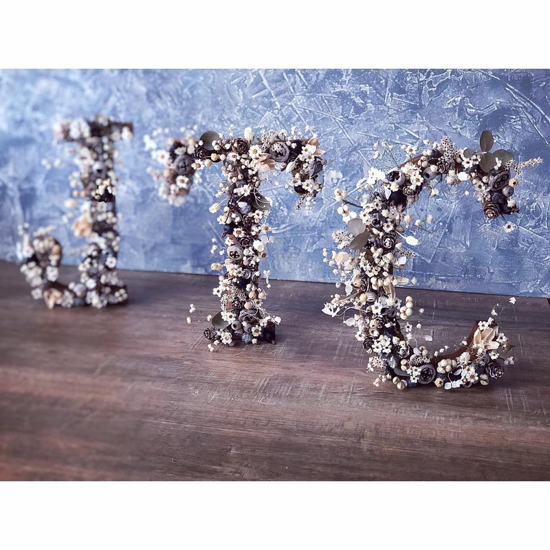 ウッドフルーツビッグテキスト/ホームデコレーション/オフィスデコレーション/ギフト/オープニングギフト - ドライフラワー・ブーケ - その他の素材 