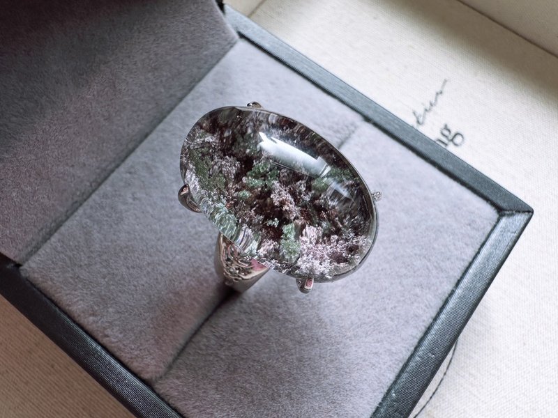花幽靈水晶銀戒 - 戒指 - 水晶 