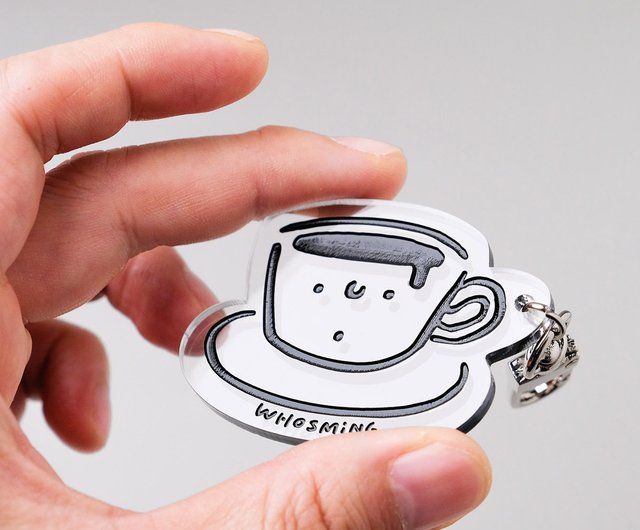 シ*イ様 再出品◎ コーヒーカップくんの編みぐるみキーホルダー◎ 新品】かぎ針編み 手作り ハンドメイド チャーム 編みぐるみ