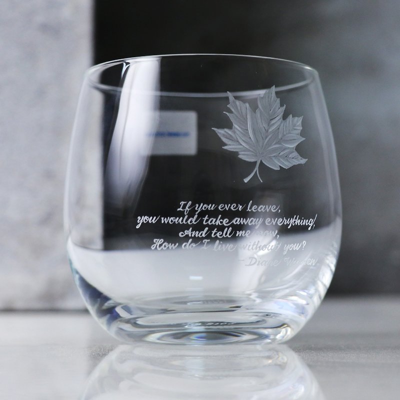 330cc maple leaf SCHOTT German Zeiss crystal whiskey glass - แก้วไวน์ - แก้ว สีเทา