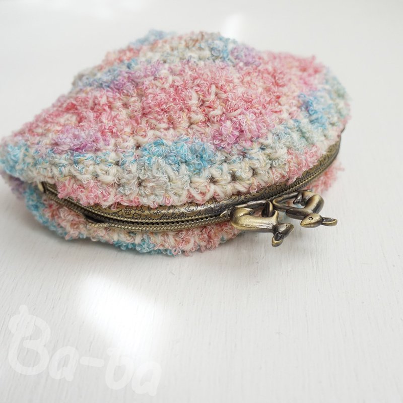 Ba-ba handmade Crochet pouch No.C1700 - กระเป๋าเครื่องสำอาง - วัสดุอื่นๆ สึชมพู