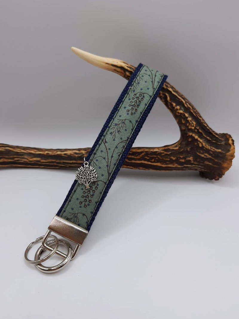 Multifunctional mobile phone strap / key ring / camera strap with mobile phone clip and universal buckle - Lanyards & Straps - Cotton & Hemp Blue