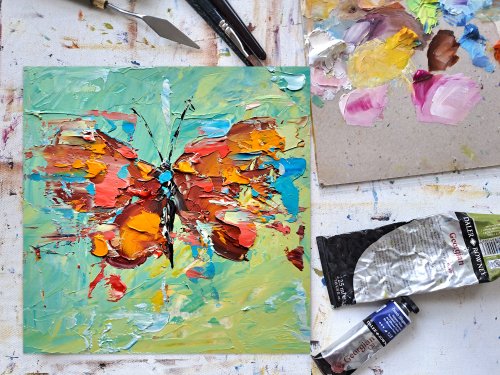 油絵、虫、アフリカアート 油絵、虫、アフリカアート - メルカリ - 絵画