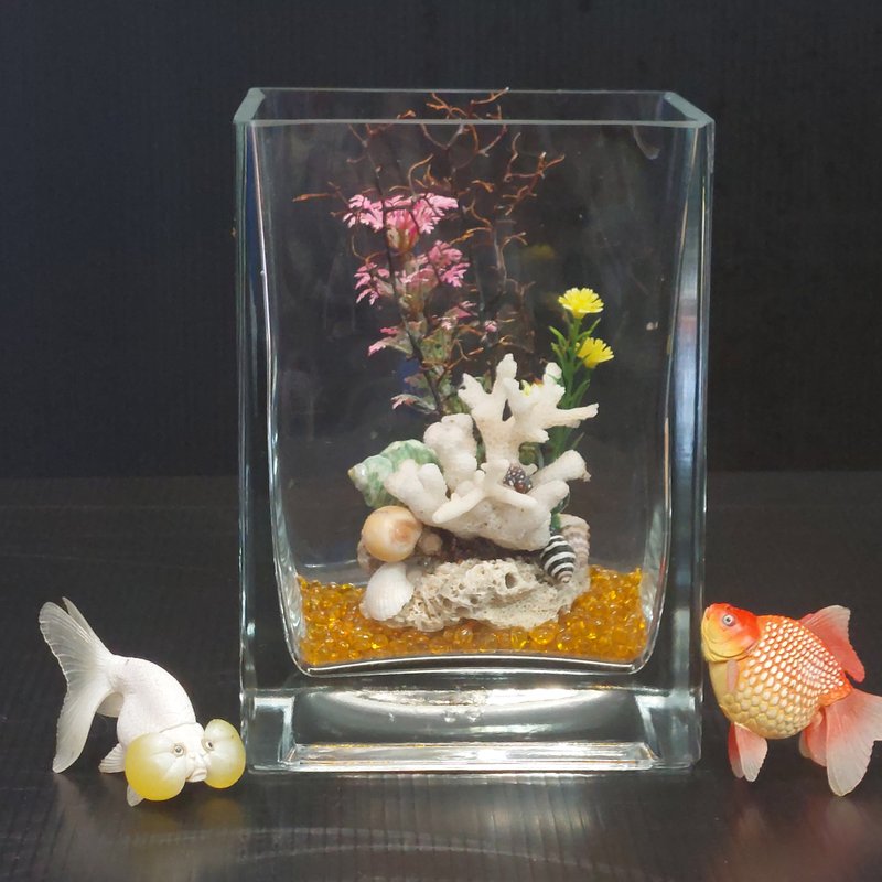 魚缸 珊瑚造景、流木水草 組合造景 AM-003-XS-03 - 盆栽/植栽 - 玻璃 