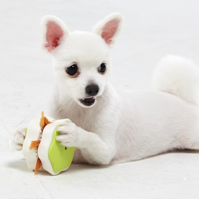 Antibacterial 98.7% Dog Baby Food Clamp (Lime Green) - ของเล่นสัตว์ - พลาสติก สีเขียว