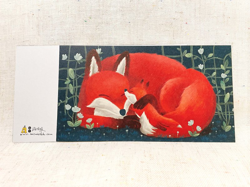 紙 卡片/明信片 多色 - 小狐狸的媽媽 媽媽的小狐狸 明信片