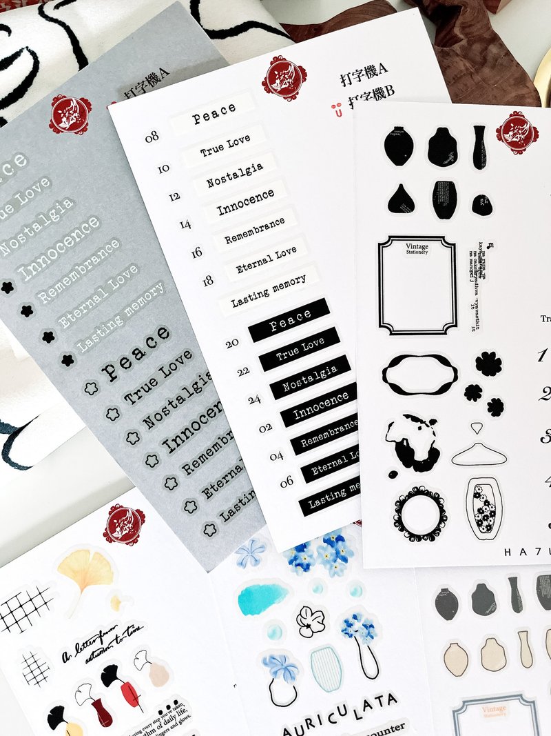 【Pinkoi 線下活動預購商品】紙用水晶轉印貼組合(全套10款) - 貼紙 - 塑膠 多色